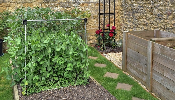 4ft Raised Bed Slot and Lock Pea Frame, Mr Hutson - Somerset