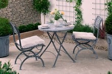 Darsham Bistro Table Set & 2 Chairs (Design A) - Hand Etched