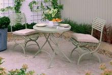 Darsham Bistro Table Set & 2 Chairs (Design A) - Lichen Green