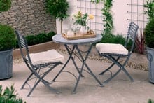 Darsham Bistro Table Set & 2 Chairs (Design B) - Hand Etched