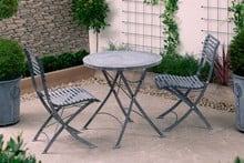 Darsham Bistro Table Set & 2 Chairs (Design B) - Hand Etched