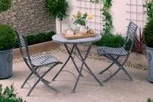 Darsham Bistro Table Set & 2 Chairs (Design B) - Hand Etched