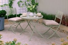 Darsham Bistro Table Set & 2 Chairs (Design B) - Lichen Green