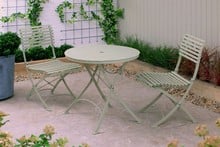 Darsham Bistro Table Set & 2 Chairs (Design B) - Lichen Green