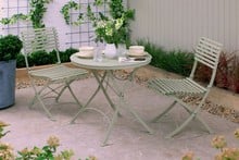 Darsham Bistro Table Set & 2 Chairs (Design B) - Lichen Green