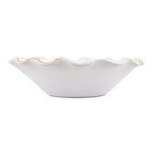 Ruffle Ceramic Bowl - White