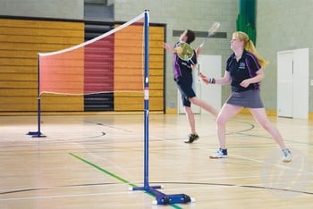 Badminton Wheelaway Posts & Net