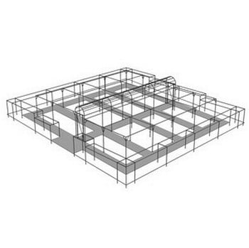 Corridor Fruit Cage with Flat Cage Surround - Bespoke Design