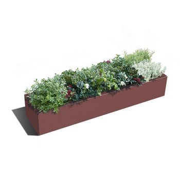 Harrod Trough Metal Planters - Corten Effect