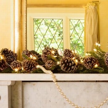 Iced Pine Cone Candle Holder - Harrod Horticultural