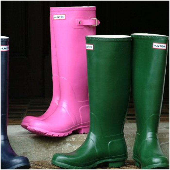 Traditional Hunter Wellington Boot (Size 3 Pink) - Harrod Horticultural