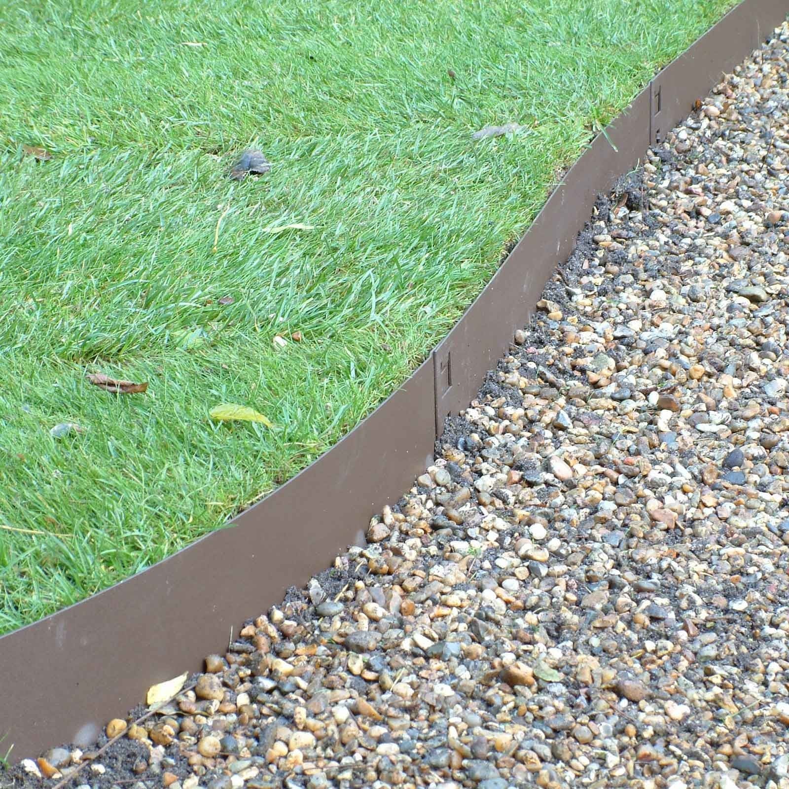 Brown Flexible Steel Lawn Edging - Harrod Horticultural (UK)
