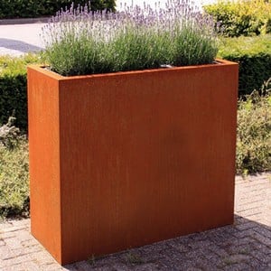 trough planter corten steel