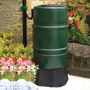 Harcostar 227 Litre/50 Gallon Water Butt &amp; Free Rain Trap 