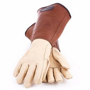 Leather Gardening Gauntlets - Harrod Horticultural